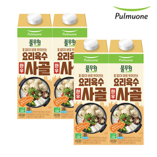 <b>풀무원</b> 요리육수 사골 1000mlx4팩