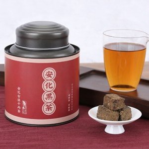안화흑차 정종 2년진 흑차 천량 양생 찻잎 캔