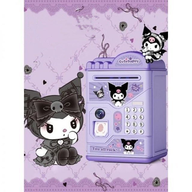 산리오 저금통 쿠로미 비밀 입출금 어린이 금고 장난감 저금