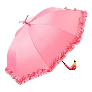 GiftCraft 핑크 플라밍고 풀 사이즈 스탠딩 파라솔 우산 비 오브 샤인 핫템 잇템