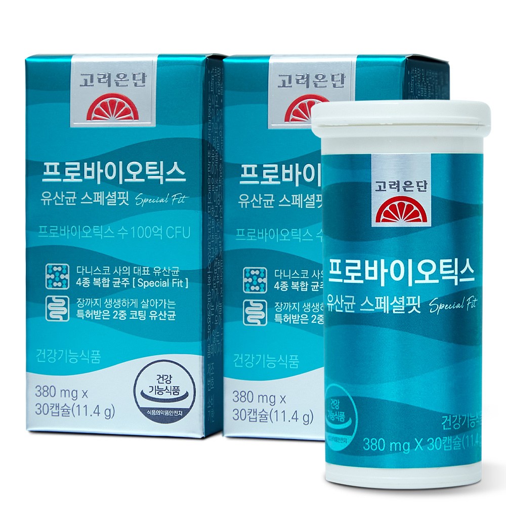 <b>고려은단</b> 프로바이오틱스 유산균 스페셜핏  30정  2개