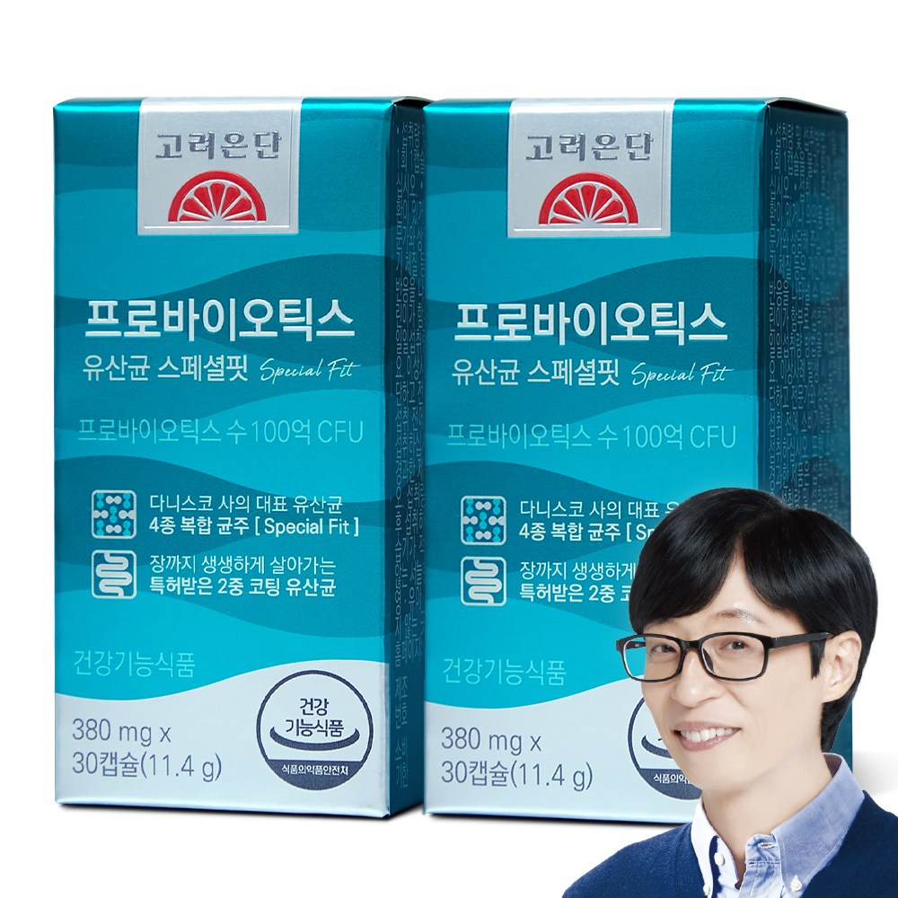 <b>고려은단</b> 프로바이오틱스 스페셜핏 100억 유산균 11.4g  30정  2개