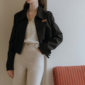 [이브닝브링스] 디아 코튼 자켓 (블랙)