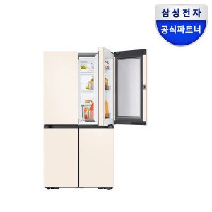삼성전자 삼성 비스포크 냉장고 1등급 4도어 RF90DG91114E 902L 푸드쇼케이스 902리터 대용량
