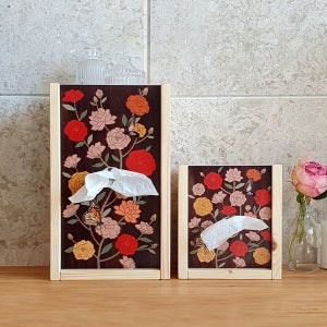 우드민화 부귀영화 모란꽃과나비/부모님/집들이/개업선물, 대지두마리/twopigsliving