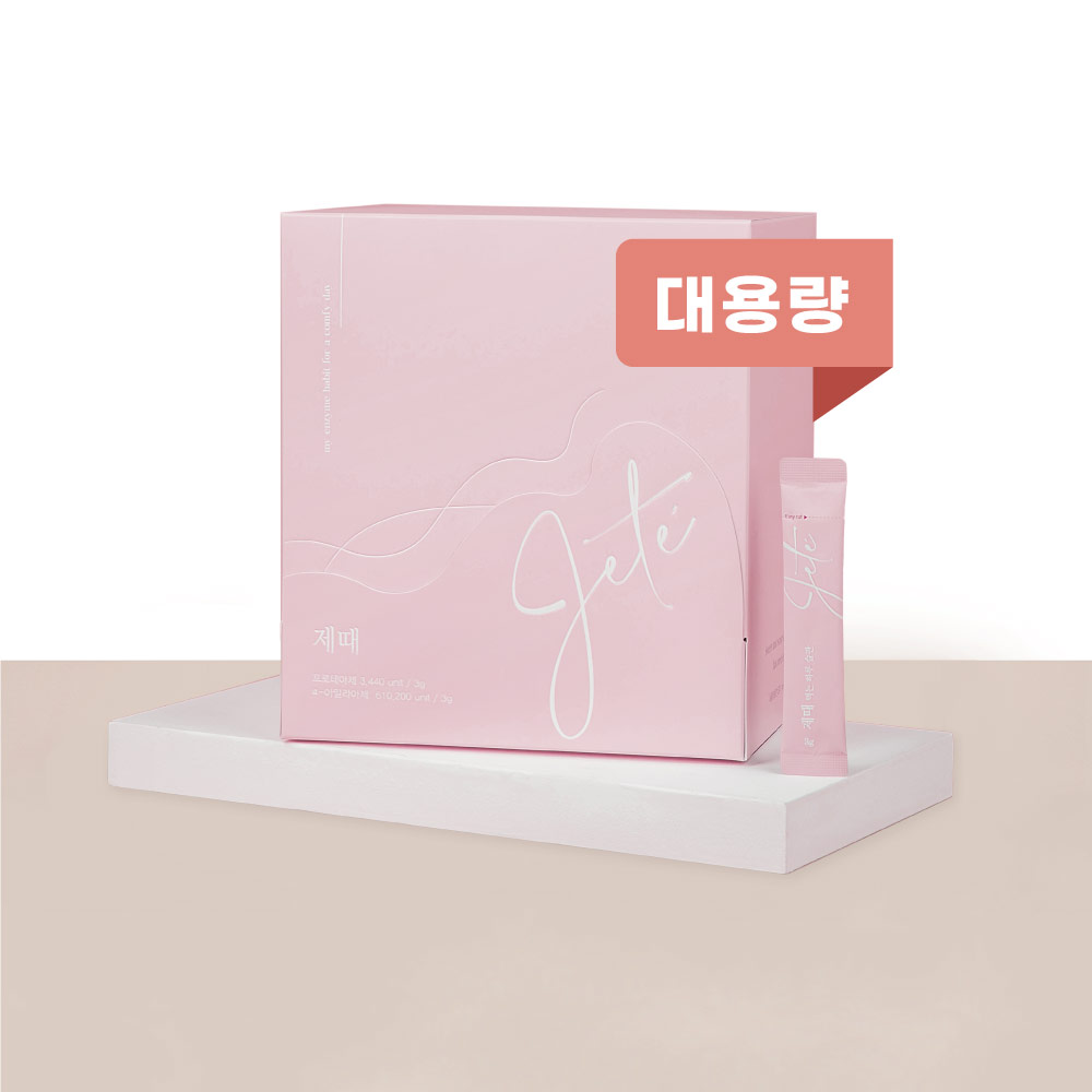 제때 먹는 <b>소화</b>효소 제때효소 대용량 (딸바맛) 1상자 200개입  600g  1개