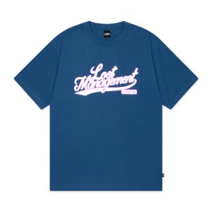 [엘엠씨] BASEBALL SCRIPT TEE dark blue 0LM24STS107DBL