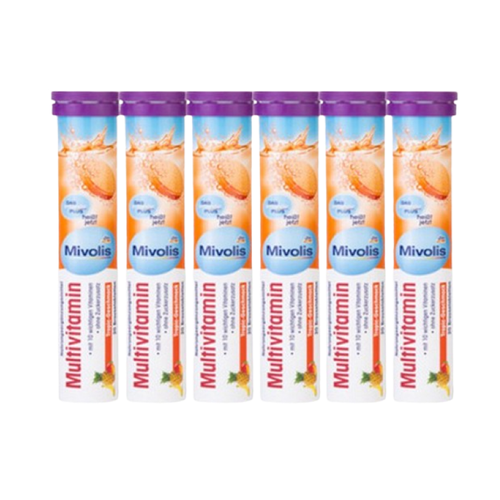 독일 DM 미볼리스 발포 <b>멀티 비타민</b> 20정 X 6개 Mivolis <b>Multivitamin</b>