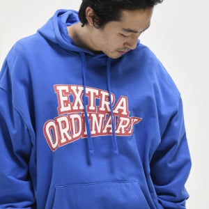 [엑스트라오디너리] EX ARCH LOGO PRINT HOODIE  BLUE 5006646706