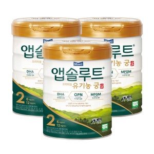 [앱솔루트]  앱솔루트 유기농 궁 2단계 800g 3캔