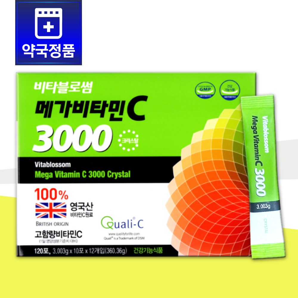 <b>초당약품</b> 비타블로썸 메가<b>비타민C</b> 3000 파인  180.18g  1개
