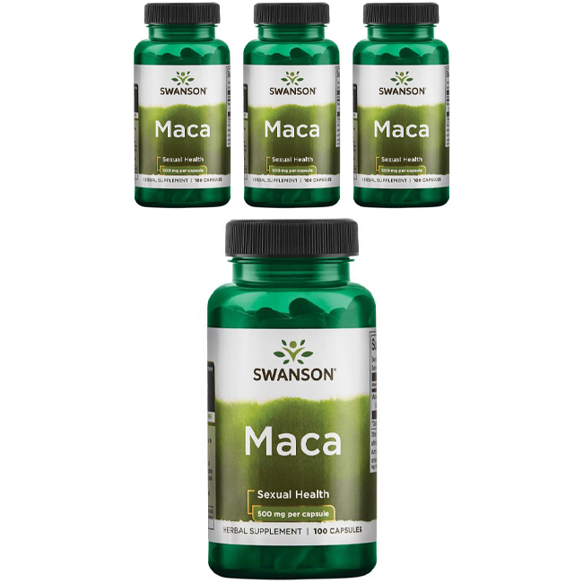 스완슨 <b>마카 500mg</b> 캡슐  100정  4개