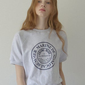 [논로컬] Marine Rope Half Sleeve Sweatshirt - Light Grey N23SMTS008LG