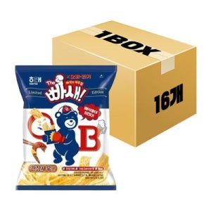 해태 빠새 간장새우맛 55g x 16개 1박스 무료배송
