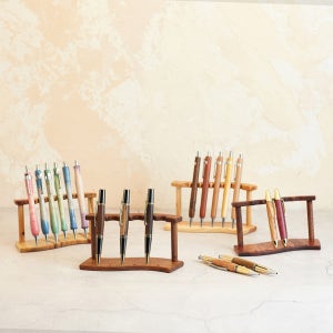 원목 펜트레이 만년필 거치대 진열 스탠드, 티다른상점