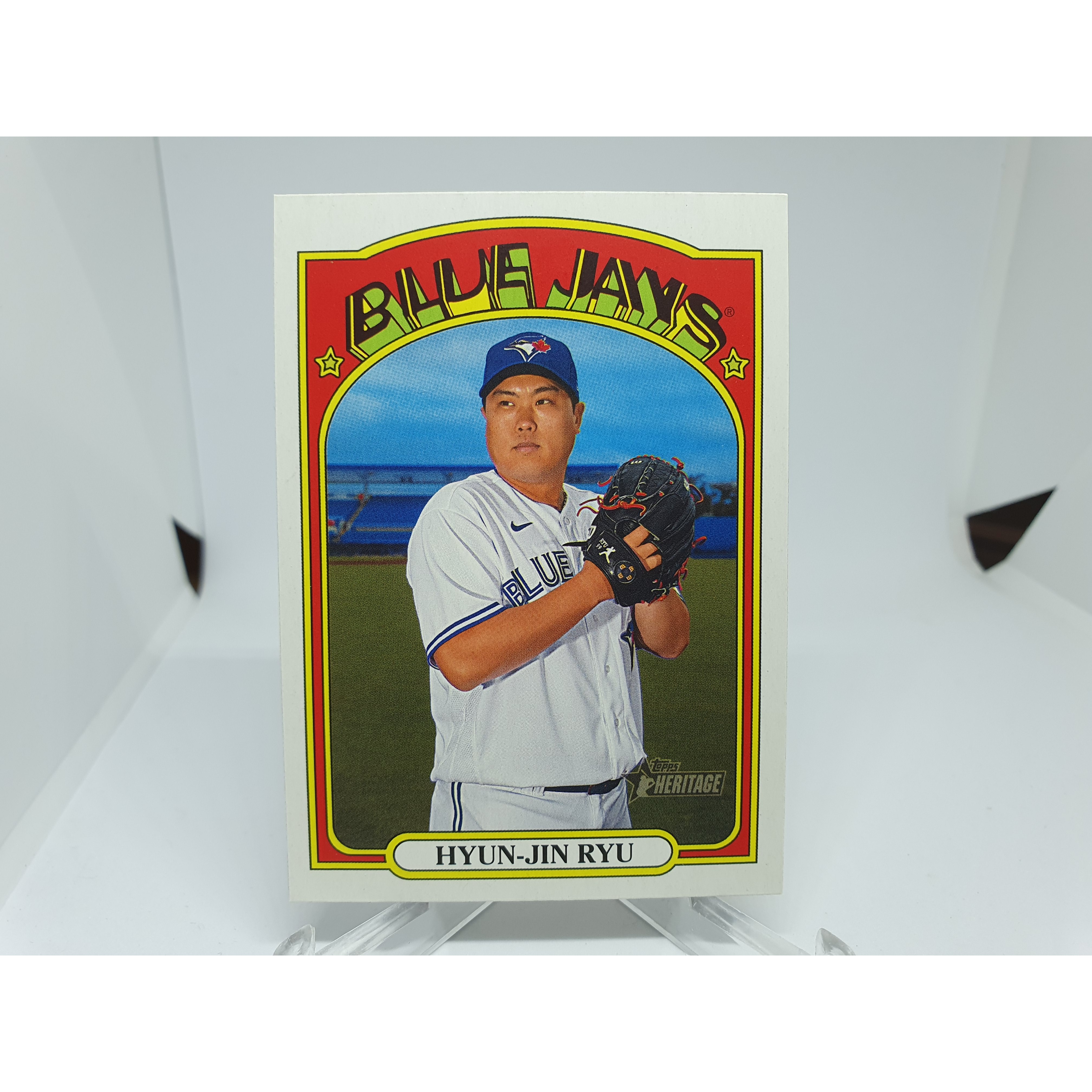 류현진 야구카드 2021 TOPPS Heritage MLB카드 LA 다저스 Dodgers  1개