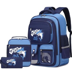 [아마존 공식]DIGOBAY B10 Shark School Backpack Set