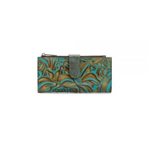 Patricia Nash Women’s Nazari Bifold Wallet, Light Turquoise, 6.75 Inches, Small 242329