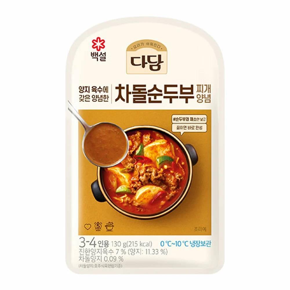 CJ제일제당 가능상품 CJ 다담 순두부 찌개양념 140g