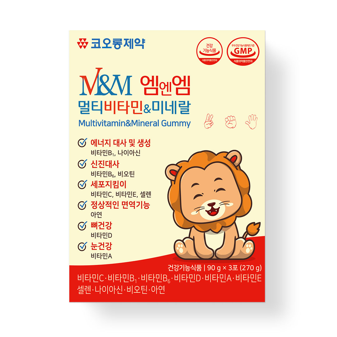 코오롱제약 엠엔엠 멀티<b>비타민</b>&amp;미네랄  1개  270g