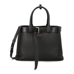 프라다  여성 Belted Handbag Black 13992661