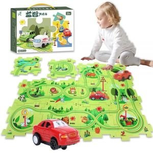 아동용 플라스틱 퍼즐 몬테소리 장난감 트랙 자동차 랜드 정글 - 25개 핫템 잇템