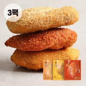 다신샵 닭신 바삭 크런치 크리스피 닭가슴살 3종(치즈/케이준/매콤고추)