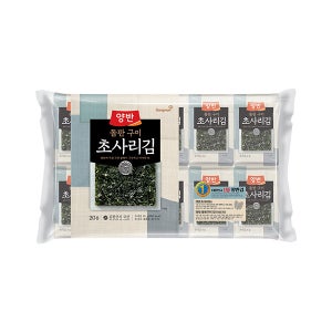 동원 양반 돌판구이 초사리김 식탁김 4g x 20봉 x 3개 (총 60봉)
