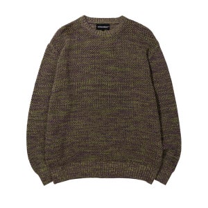 EXTRAORDINARY 네트 믹스 스웨터 그린 EX41SW40UGN