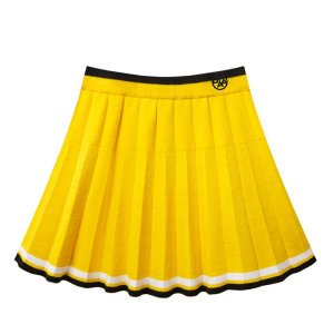 UTAA Amber Double Stripe Knit Flare Skirt : Yellow (UD2SKF262YE)