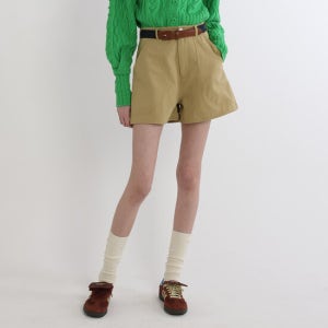 그린버터 Washed Line Short_Belt Set (Beige)