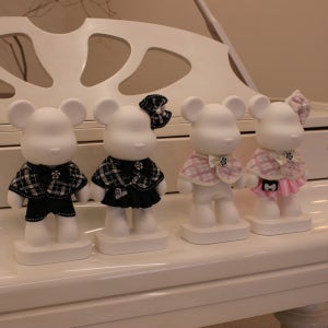 ❤️트위드프릴 27cm빅베어 대형 석고방향제+리필+포장, 더펠리즈