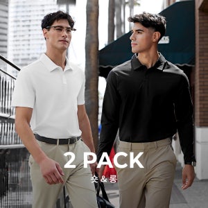 [2PACK] 에코덱스 맨즈 폴로 티셔츠