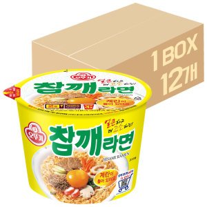 오뚜기 오뚜기 참깨라면 큰컵 x 12개 / 컵라면