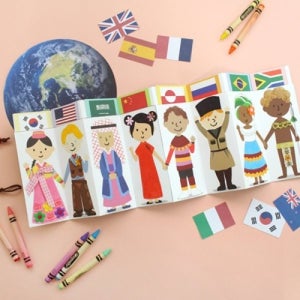 우리는하나  지구촌 다문화북 만들기 키트 diy 다문화체험 단체 활동