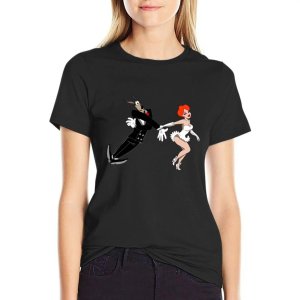 레드 핫 라이딩 후드 티셔츠  재미있는 동물 프린트 셔츠  소녀 셔츠  그래픽 티셔츠  원피스