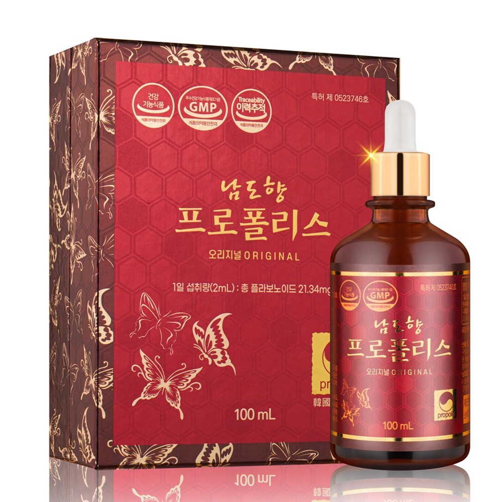 남도향프로폴리스100ml 대용량 수용성 원액 높은 흡수율 실현 플라보노이드 25% 강화  1개  100ml