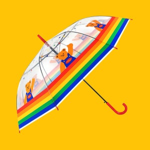 투명우산 - Teddy Bear, 테디베어 투명 예쁜  튼튼한 비닐 우산