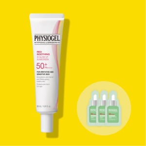 피지오겔 레드수딩 AI 글로우업 광채톤업 썬크림 30ml 유기자차 SPF 50+ PA++++
