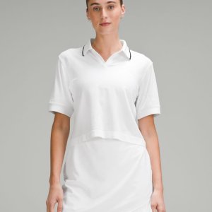 룰루레몬 여성 Swiftly Tech Short-Sleeve Polo Shirt Colour Tip