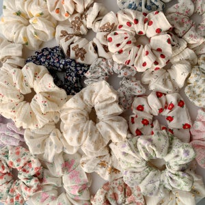 잘늘어나는머리끈 짱짱한머리끈 한복스크런치, 바이아보 ByAVO