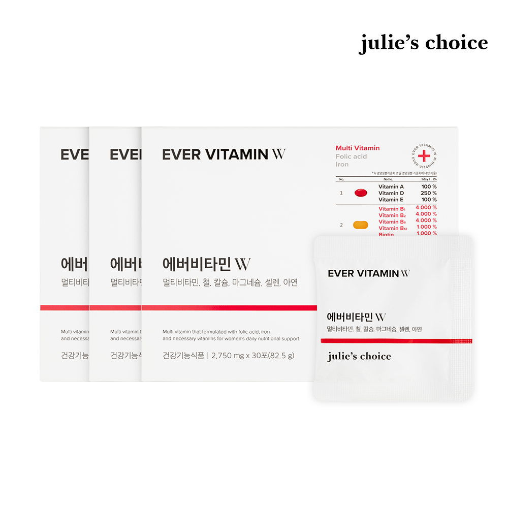 <b>줄리스초이스</b> 에버비타민W  3박스  30회분