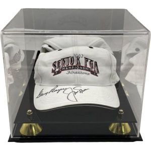 잭 니클라우스 게리 플레이어 2002 시니어 PGA 챔피언십 모자 JSA 서명 사인 골프 모자와 바이저