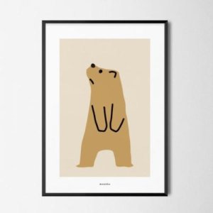 유니크 인테리어 디자인 포스터 M 그리즐리 베어 알래스카 북극곰