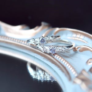 글로우화이트 은커플링 원석 천연석 실버커플링, MIHUE(미휴)