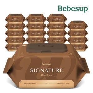 베베숲 시그니처 위드 브라운 물티슈 70매 캡 20팩_
