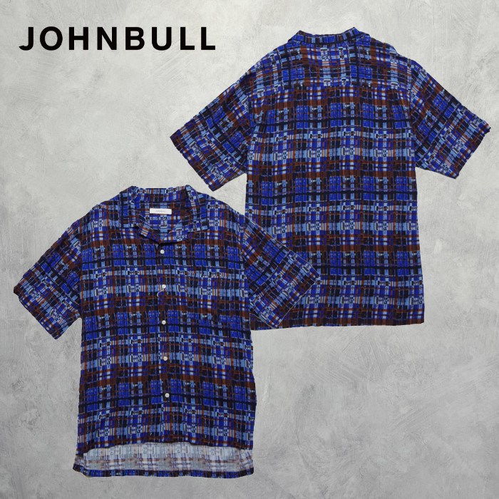 Johnbull 존블 패턴 짧은 슬리브 셔츠 <b>13675</b>