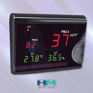 ( No. 4503 ) HM 디지털 초미세 PM2.5 / PM10 온습도 대형 미세 먼지 측정기
