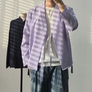 생활한복 긴팔 저고리 블라우스 선물용 (남자/여자), 바닐라바인