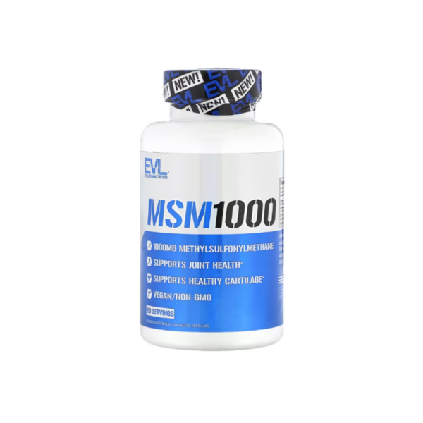 이보루션뉴트리션 EV루션 뉴트리션 MSM 1000mg 조인트 헬스 120 베지 캡슐